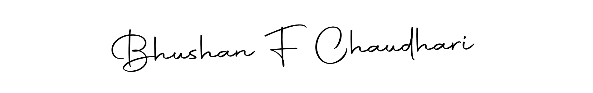 Create a beautiful signature design for name Bhushan F Chaudhari. With this signature (Autography-DOLnW) fonts, you can make a handwritten signature for free. Bhushan F Chaudhari signature style 10 images and pictures png