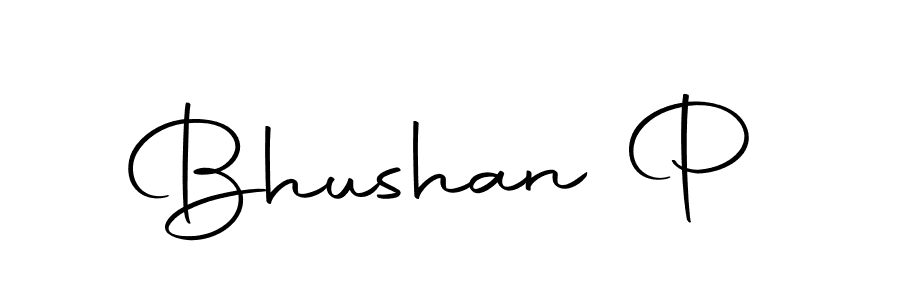 Make a beautiful signature design for name Bhushan P. With this signature (Autography-DOLnW) style, you can create a handwritten signature for free. Bhushan P signature style 10 images and pictures png