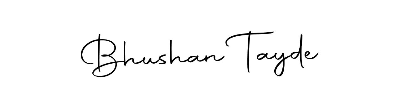 You should practise on your own different ways (Autography-DOLnW) to write your name (Bhushan Tayde) in signature. don't let someone else do it for you. Bhushan Tayde signature style 10 images and pictures png