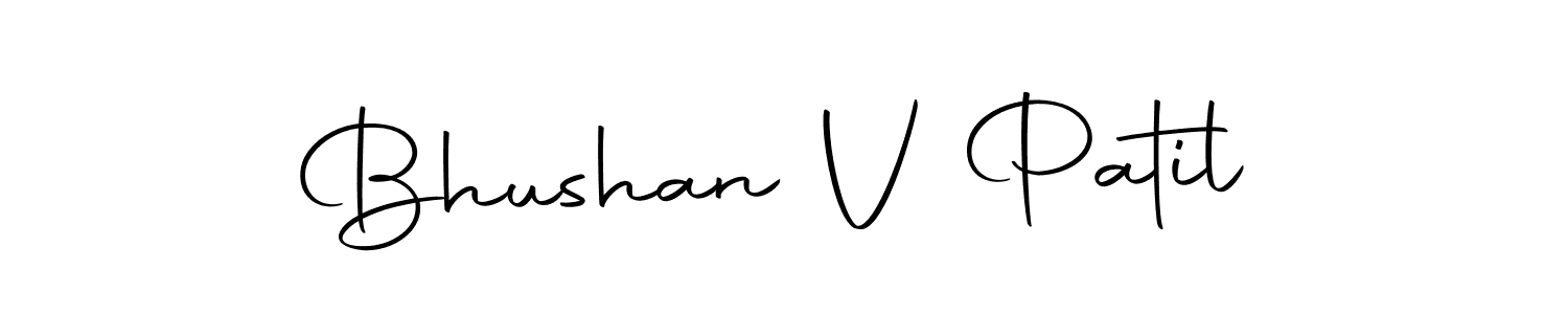 You should practise on your own different ways (Autography-DOLnW) to write your name (Bhushan V Patil) in signature. don't let someone else do it for you. Bhushan V Patil signature style 10 images and pictures png