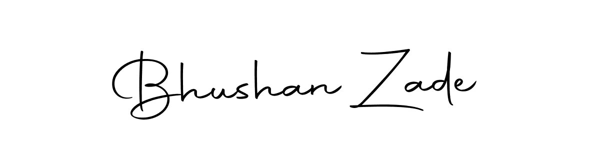 Use a signature maker to create a handwritten signature online. With this signature software, you can design (Autography-DOLnW) your own signature for name Bhushan Zade. Bhushan Zade signature style 10 images and pictures png