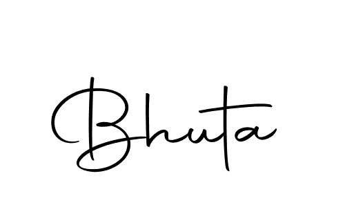 Design your own signature with our free online signature maker. With this signature software, you can create a handwritten (Autography-DOLnW) signature for name Bhuta. Bhuta signature style 10 images and pictures png