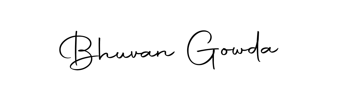 Make a beautiful signature design for name Bhuvan Gowda. With this signature (Autography-DOLnW) style, you can create a handwritten signature for free. Bhuvan Gowda signature style 10 images and pictures png