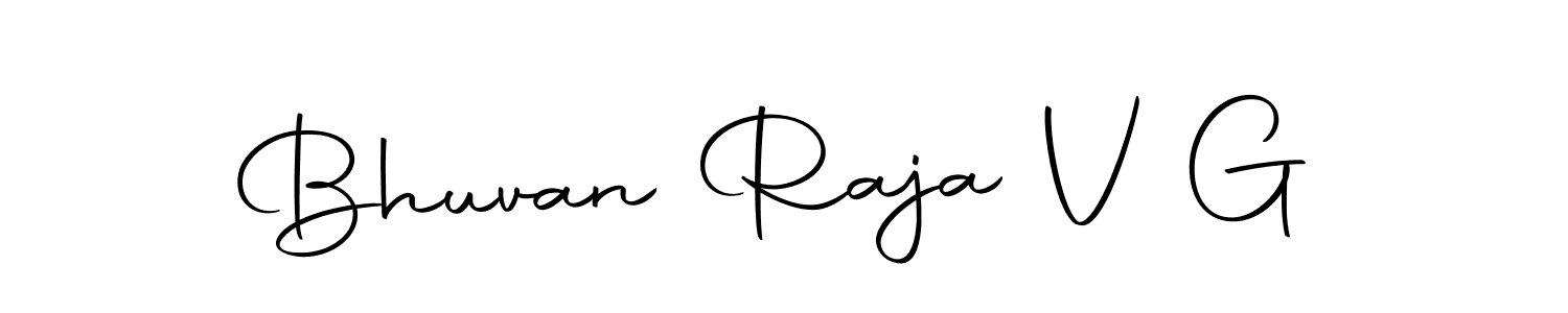 Create a beautiful signature design for name Bhuvan Raja V G. With this signature (Autography-DOLnW) fonts, you can make a handwritten signature for free. Bhuvan Raja V G signature style 10 images and pictures png