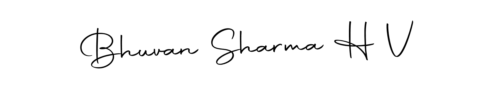 Bhuvan Sharma H V stylish signature style. Best Handwritten Sign (Autography-DOLnW) for my name. Handwritten Signature Collection Ideas for my name Bhuvan Sharma H V. Bhuvan Sharma H V signature style 10 images and pictures png