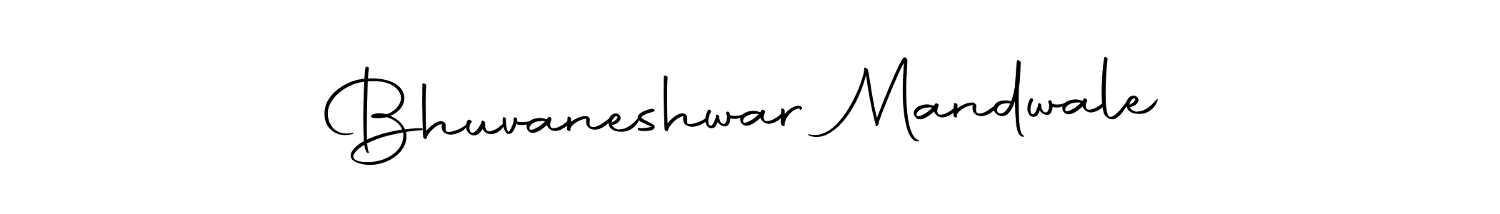 How to make Bhuvaneshwar Mandwale name signature. Use Autography-DOLnW style for creating short signs online. This is the latest handwritten sign. Bhuvaneshwar Mandwale signature style 10 images and pictures png