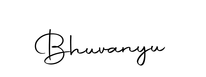 Use a signature maker to create a handwritten signature online. With this signature software, you can design (Autography-DOLnW) your own signature for name Bhuvanyu. Bhuvanyu signature style 10 images and pictures png