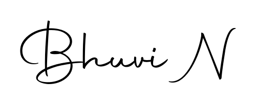 The Autography-DOLnW font gives name Bhuvi N a signature that looks effortless yet distinguished. Download high-res PNG instantly. Bhuvi N signature style 10 images and pictures png