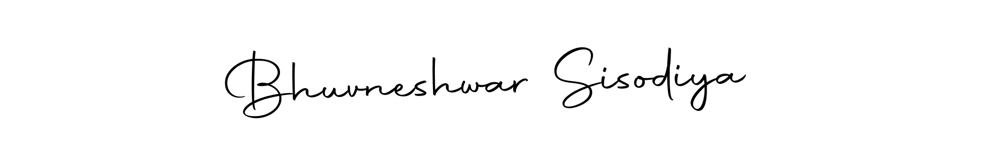 How to make Bhuvneshwar Sisodiya name signature. Use Autography-DOLnW style for creating short signs online. This is the latest handwritten sign. Bhuvneshwar Sisodiya signature style 10 images and pictures png