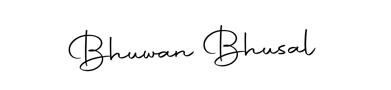 How to make Bhuwan Bhusal name signature. Use Autography-DOLnW style for creating short signs online. This is the latest handwritten sign. Bhuwan Bhusal signature style 10 images and pictures png