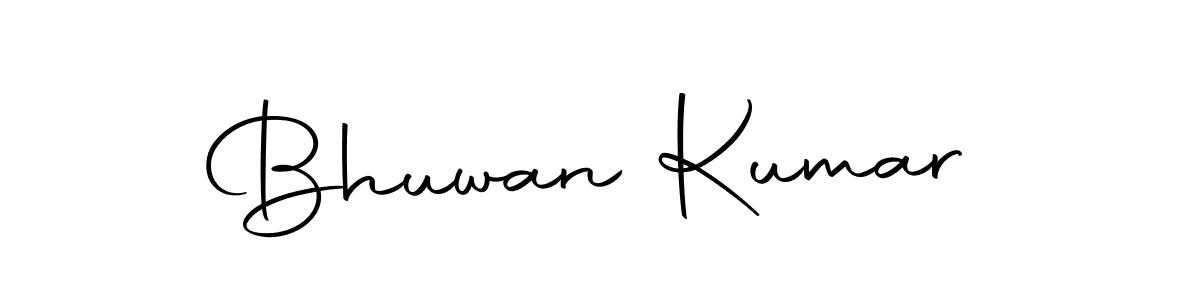 Create a beautiful signature design for name Bhuwan Kumar. With this signature (Autography-DOLnW) fonts, you can make a handwritten signature for free. Bhuwan Kumar signature style 10 images and pictures png