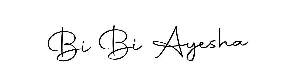 Make a beautiful signature design for name Bi Bi Ayesha. With this signature (Autography-DOLnW) style, you can create a handwritten signature for free. Bi Bi Ayesha signature style 10 images and pictures png