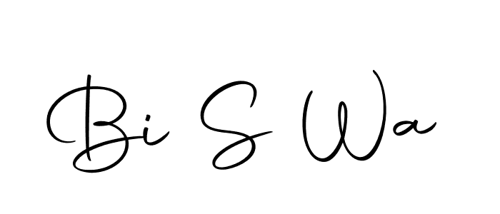 Create a beautiful signature design for name Bi S Wa. With this signature (Autography-DOLnW) fonts, you can make a handwritten signature for free. Bi S Wa signature style 10 images and pictures png