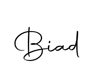 Design your own signature with our free online signature maker. With this signature software, you can create a handwritten (Autography-DOLnW) signature for name Biad. Biad signature style 10 images and pictures png