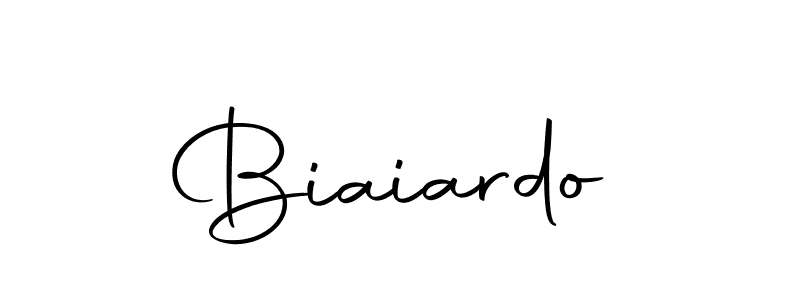 Design your own signature with our free online signature maker. With this signature software, you can create a handwritten (Autography-DOLnW) signature for name Biaiardo. Biaiardo signature style 10 images and pictures png