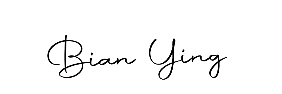 Create a beautiful signature design for name Bian Ying. With this signature (Autography-DOLnW) fonts, you can make a handwritten signature for free. Bian Ying signature style 10 images and pictures png