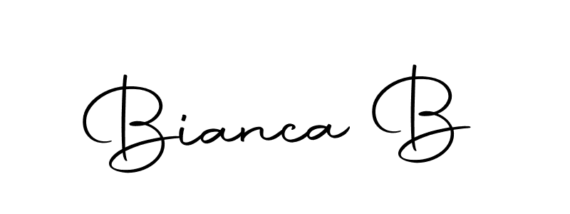 How to make Bianca B signature? Autography-DOLnW is a professional autograph style. Create handwritten signature for Bianca B name. Bianca B signature style 10 images and pictures png