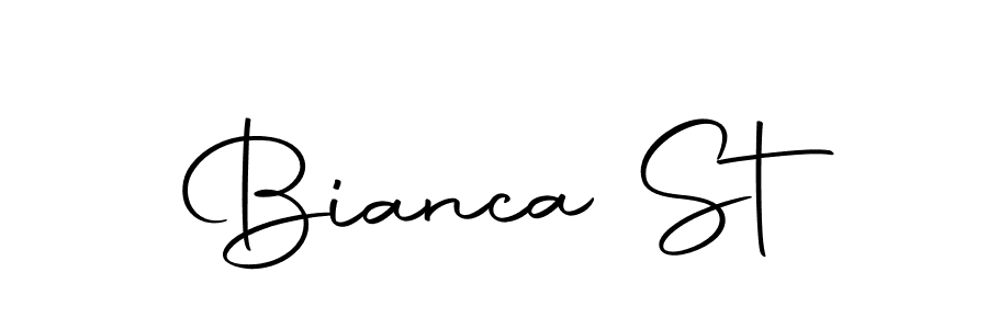 Bianca St stylish signature style. Best Handwritten Sign (Autography-DOLnW) for my name. Handwritten Signature Collection Ideas for my name Bianca St. Bianca St signature style 10 images and pictures png