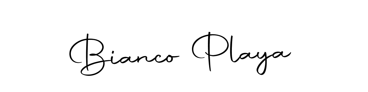 Make a beautiful signature design for name Bianco Playa. With this signature (Autography-DOLnW) style, you can create a handwritten signature for free. Bianco Playa signature style 10 images and pictures png