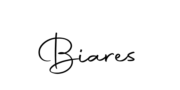 How to make Biares name signature. Use Autography-DOLnW style for creating short signs online. This is the latest handwritten sign. Biares signature style 10 images and pictures png