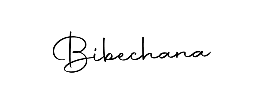 Use a signature maker to create a handwritten signature online. With this signature software, you can design (Autography-DOLnW) your own signature for name Bibechana. Bibechana signature style 10 images and pictures png