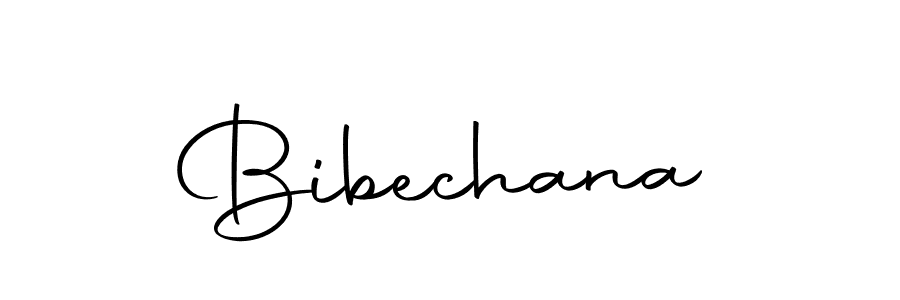 Use a signature maker to create a handwritten signature online. With this signature software, you can design (Autography-DOLnW) your own signature for name Bibechana. Bibechana signature style 10 images and pictures png