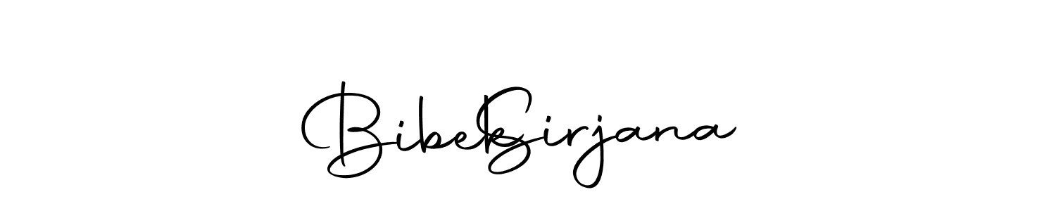 How to make Bibek   Sirjana name signature. Use Autography-DOLnW style for creating short signs online. This is the latest handwritten sign. Bibek   Sirjana signature style 10 images and pictures png