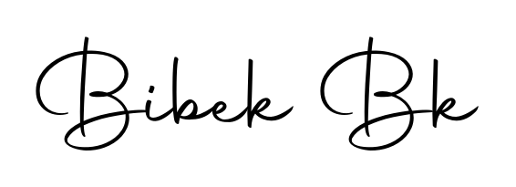 A dynamic signature style for Bibek Bk using Autography-DOLnW script. Designed to look authentic, handwritten, and professional. Bibek Bk signature style 10 images and pictures png