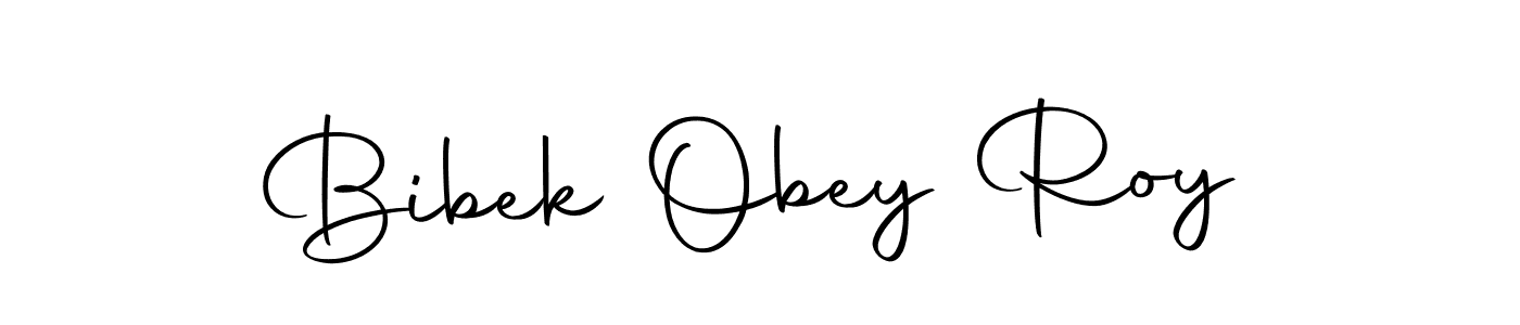 How to make Bibek Obey Roy name signature. Use Autography-DOLnW style for creating short signs online. This is the latest handwritten sign. Bibek Obey Roy signature style 10 images and pictures png