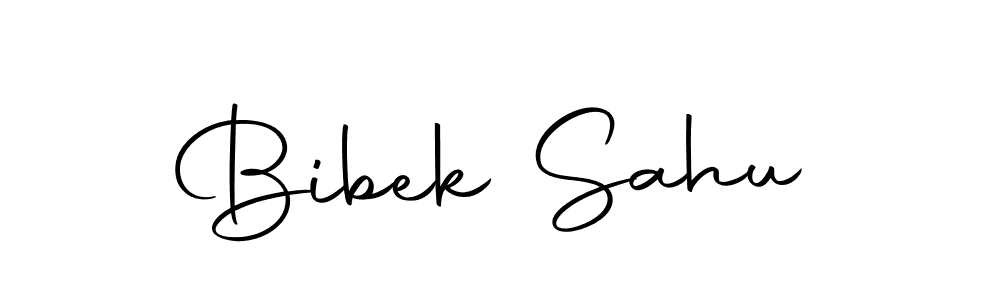 Create a beautiful signature design for name Bibek Sahu. With this signature (Autography-DOLnW) fonts, you can make a handwritten signature for free. Bibek Sahu signature style 10 images and pictures png