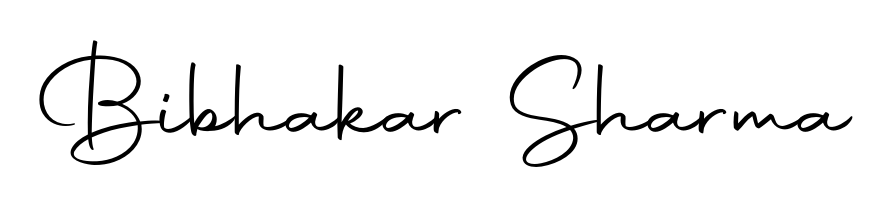 Designed for modern professionals: Bibhakar Sharma name signature crafted with Autography-DOLnW script. Ready for digital PDF workflows. Bibhakar Sharma signature style 10 images and pictures png