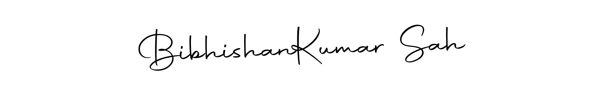 You should practise on your own different ways (Autography-DOLnW) to write your name (Bibhishan  Kumar Sah) in signature. don't let someone else do it for you. Bibhishan  Kumar Sah signature style 10 images and pictures png