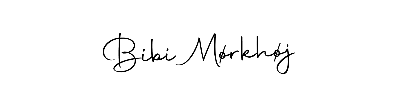 How to make Bibi Mørkhøj signature? Autography-DOLnW is a professional autograph style. Create handwritten signature for Bibi Mørkhøj name. Bibi Mørkhøj signature style 10 images and pictures png