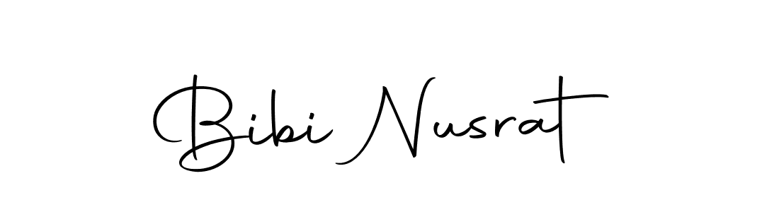 Similarly Autography-DOLnW is the best handwritten signature design. Signature creator online .You can use it as an online autograph creator for name Bibi Nusrat. Bibi Nusrat signature style 10 images and pictures png