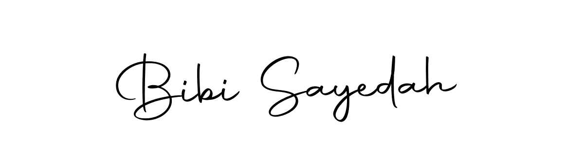 Design your own signature with our free online signature maker. With this signature software, you can create a handwritten (Autography-DOLnW) signature for name Bibi Sayedah. Bibi Sayedah signature style 10 images and pictures png