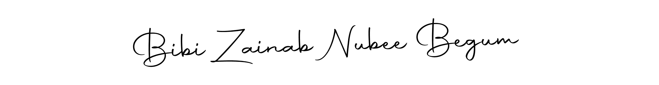 It looks lik you need a new signature style for name Bibi Zainab Nubee Begum. Design unique handwritten (Autography-DOLnW) signature with our free signature maker in just a few clicks. Bibi Zainab Nubee Begum signature style 10 images and pictures png