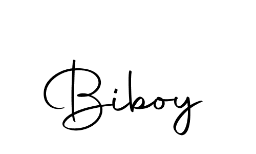 Design your own signature with our free online signature maker. With this signature software, you can create a handwritten (Autography-DOLnW) signature for name Biboy. Biboy signature style 10 images and pictures png
