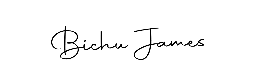 You should practise on your own different ways (Autography-DOLnW) to write your name (Bichu James) in signature. don't let someone else do it for you. Bichu James signature style 10 images and pictures png