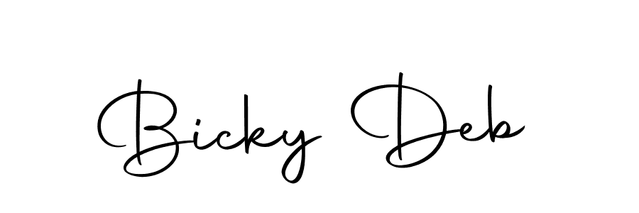 Here are the top 10 professional signature styles for the name Bicky Deb. These are the best autograph styles you can use for your name. Bicky Deb signature style 10 images and pictures png