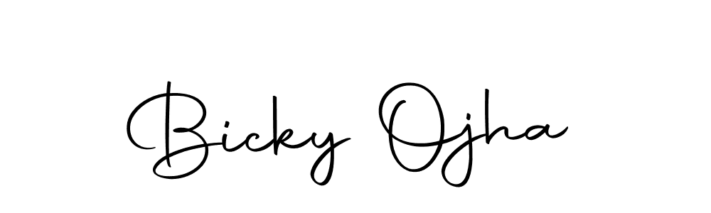 Design your own signature with our free online signature maker. With this signature software, you can create a handwritten (Autography-DOLnW) signature for name Bicky Ojha. Bicky Ojha signature style 10 images and pictures png