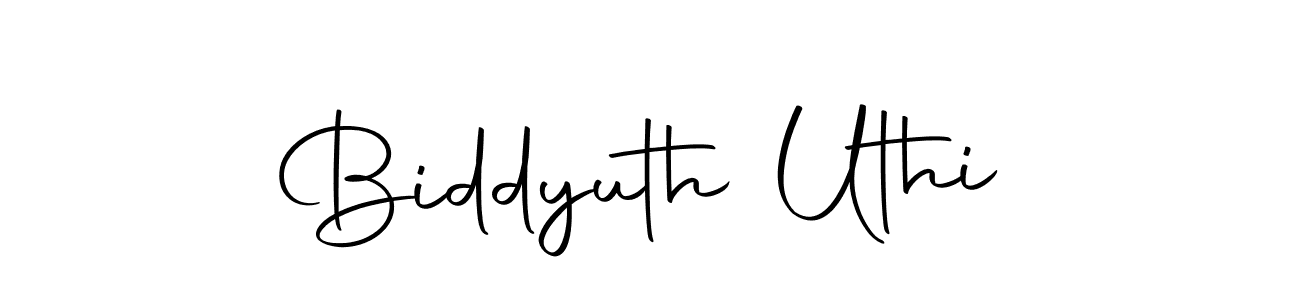 You should practise on your own different ways (Autography-DOLnW) to write your name (Biddyuth Uthi) in signature. don't let someone else do it for you. Biddyuth Uthi signature style 10 images and pictures png