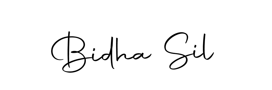 if you are searching for the best signature style for your name Bidha Sil. so please give up your signature search. here we have designed multiple signature styles  using Autography-DOLnW. Bidha Sil signature style 10 images and pictures png
