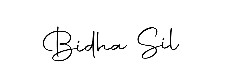 if you are searching for the best signature style for your name Bidha Sil. so please give up your signature search. here we have designed multiple signature styles  using Autography-DOLnW. Bidha Sil signature style 10 images and pictures png