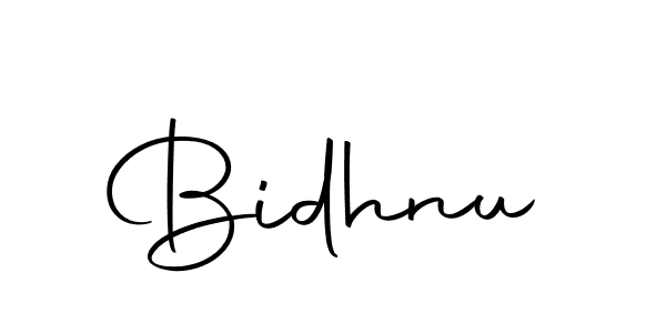 Make a beautiful signature design for name Bidhnu. Use this online signature maker to create a handwritten signature for free. Bidhnu signature style 10 images and pictures png