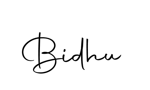 You should practise on your own different ways (Autography-DOLnW) to write your name (Bidhu) in signature. don't let someone else do it for you. Bidhu signature style 10 images and pictures png