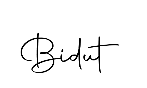 Create a beautiful signature design for name Bidut. With this signature (Autography-DOLnW) fonts, you can make a handwritten signature for free. Bidut signature style 10 images and pictures png