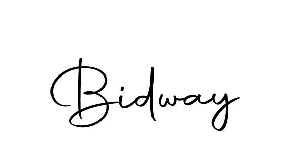 Create a beautiful signature design for name Bidway. With this signature (Autography-DOLnW) fonts, you can make a handwritten signature for free. Bidway signature style 10 images and pictures png