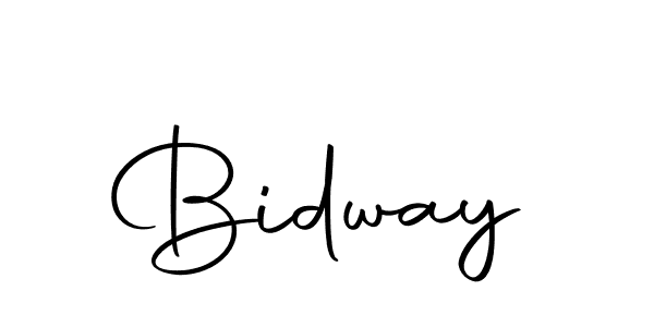 Create a beautiful signature design for name Bidway. With this signature (Autography-DOLnW) fonts, you can make a handwritten signature for free. Bidway signature style 10 images and pictures png