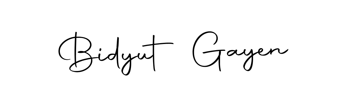 The best way (Autography-DOLnW) to make a short signature is to pick only two or three words in your name. The name Bidyut Gayen include a total of six letters. For converting this name. Bidyut Gayen signature style 10 images and pictures png