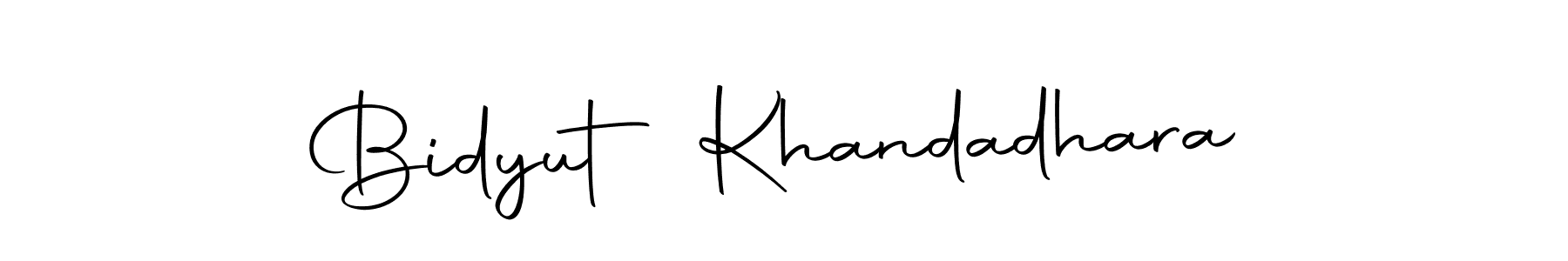 How to make Bidyut Khandadhara name signature. Use Autography-DOLnW style for creating short signs online. This is the latest handwritten sign. Bidyut Khandadhara signature style 10 images and pictures png